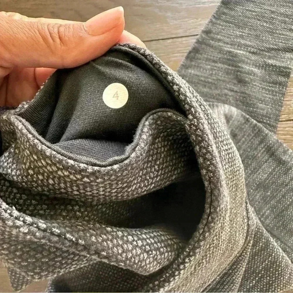 Lululemon Wunder Under Low-Rise Tight 28 "Heathered Herringbone Gray Size 4 - Picture 5 of 5